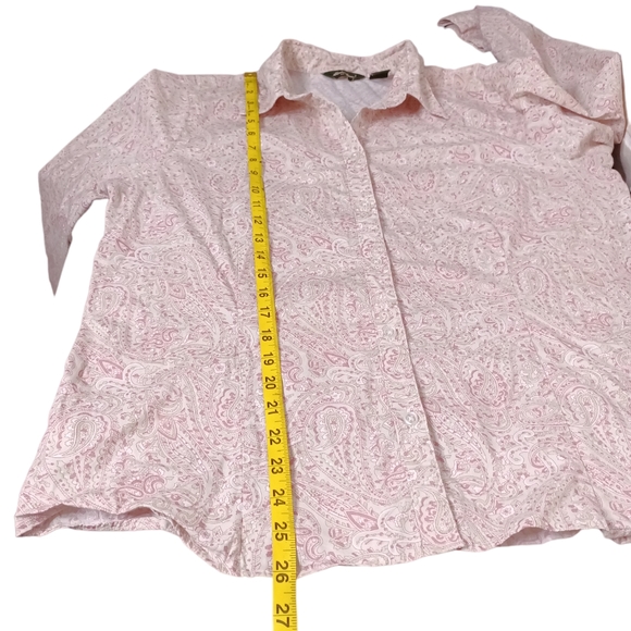 Eddie Bauer Vintage Paisley Print Blouse - Picture 3 of 6